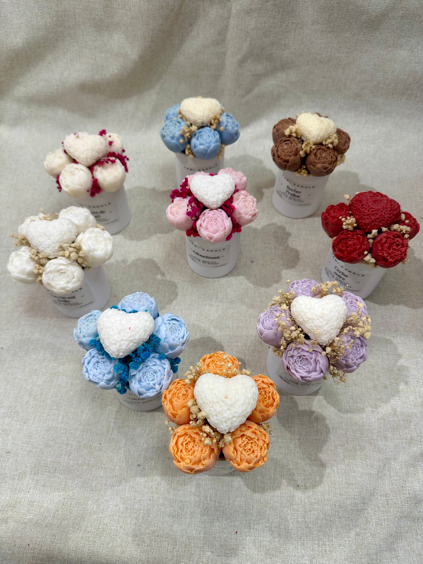 Le Mini Cœur de Pivoines - Personnalisable