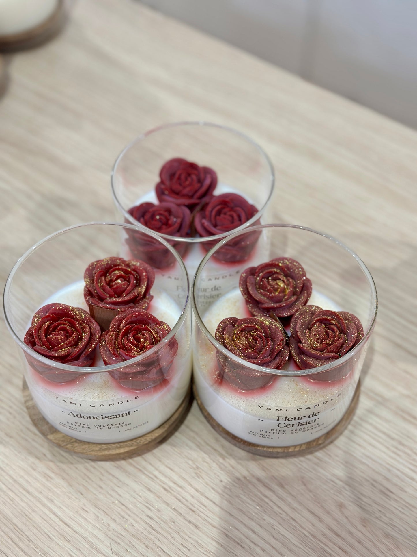 Three Roses - Fleur de Cerisier