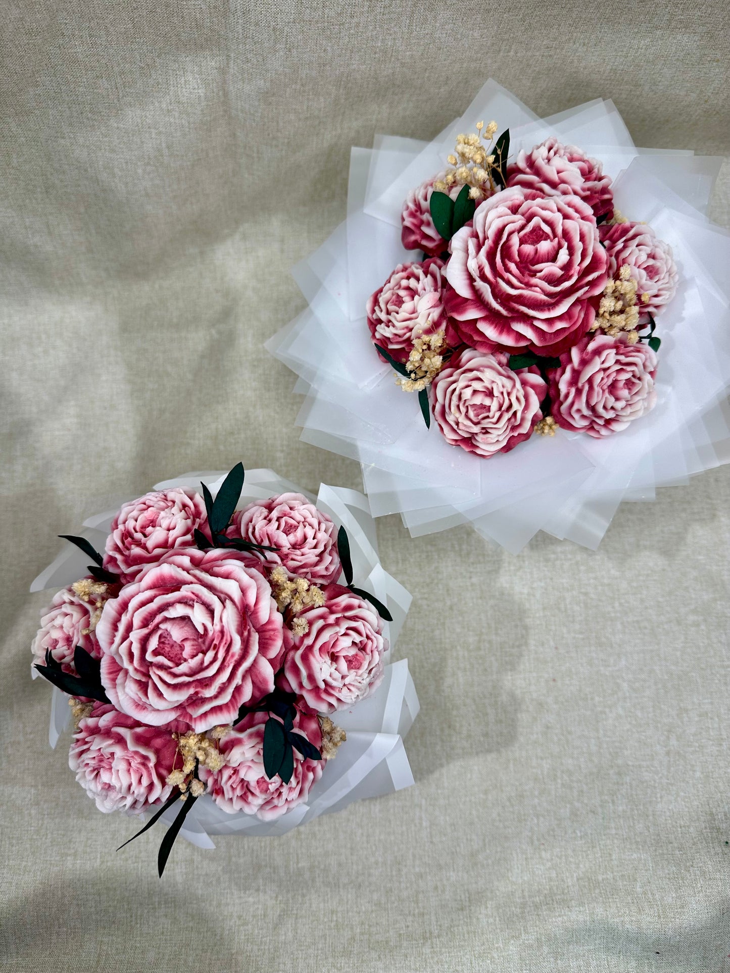 Le Pivoinier - Rouge dégradé blanc